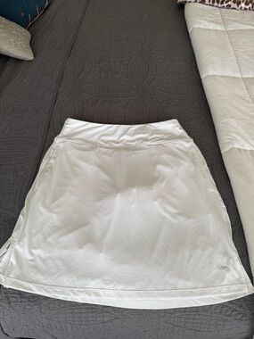 White Women's Active Skort - Lightweight Performance